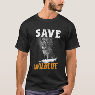 Camiseta Bienestar Animal SALVA VIDA SILVESTRE PROTEGE Anim