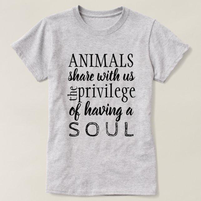 Camiseta Bienestar de los animales (Diseño del anverso)