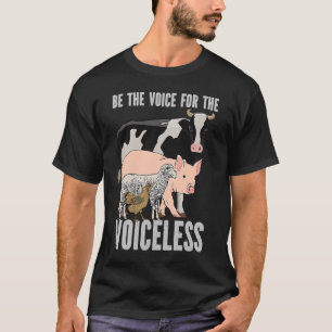 Camiseta Bienestar Sea La Voz Para El Vegan Sayin Sin Voz