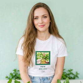 Camiseta Bienestar y autocuidado en verde menta
