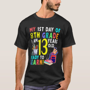 Camiseta Bienvenida 8 Grado De Vuelta A La Escuela Tee Feli