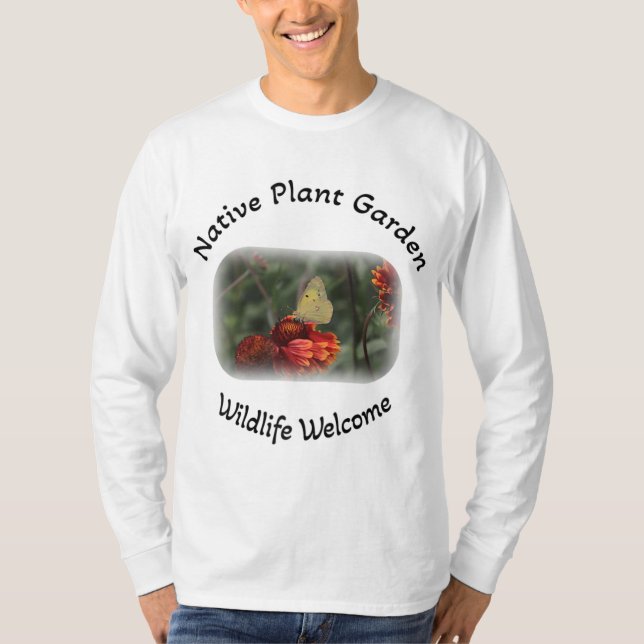 Camiseta Bienvenida a la fauna silvestre de plantas nativas (Anverso)