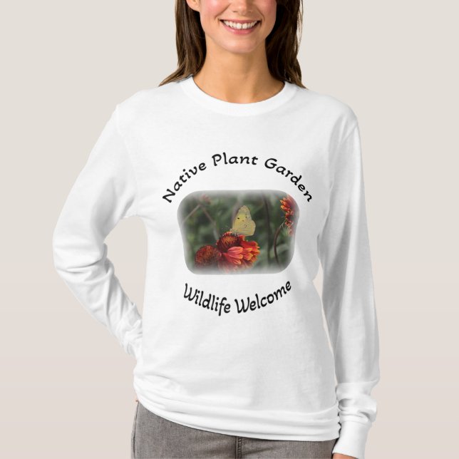 Camiseta Bienvenida a la fauna silvestre de plantas nativas (Anverso)