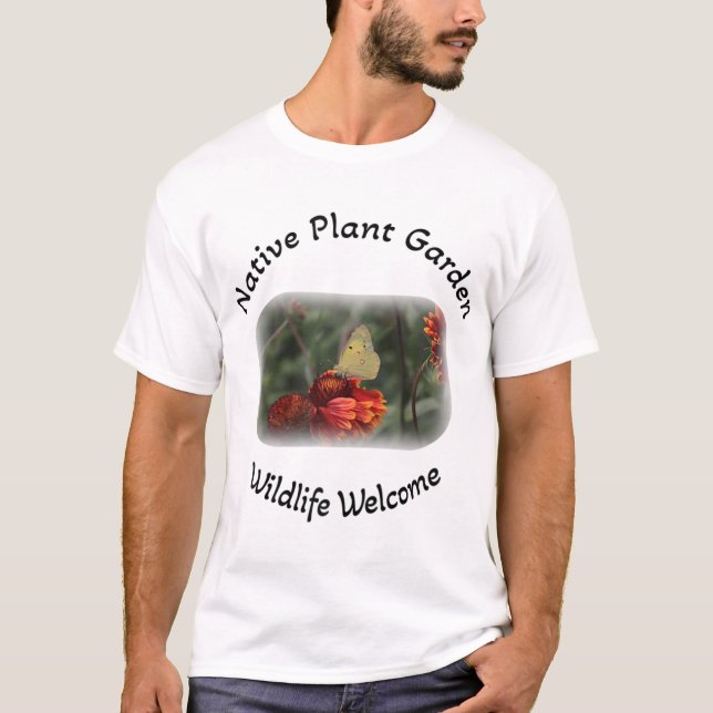 Camiseta Bienvenida a la fauna silvestre de plantas nativas (Anverso)