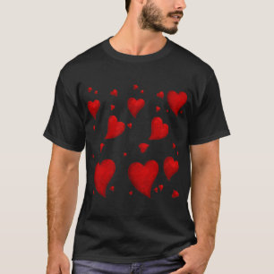 Camiseta Bienvenida a los Navidades del corazón rojo Feliz 