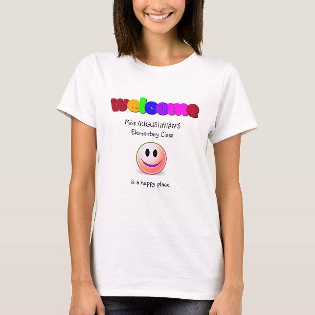Camiseta Bienvenida a profesores (Anverso)