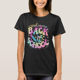 Camiseta Bienvenida a Retro Groovy de vuelta a la escuela