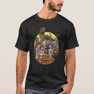 Camiseta Bienvenida a tiros al grupo Jurásico World Camp Cr