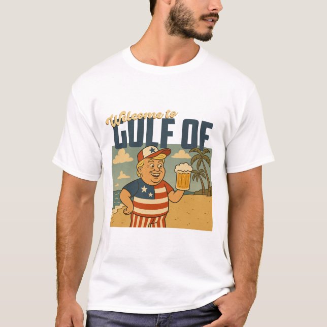 Camiseta bienvenida al golfo de américa (Anverso)