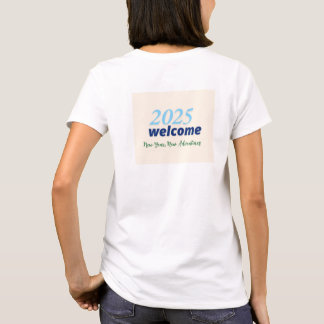 Camiseta Bienvenida Año Nuevo, Nuevas Aventuras 2025