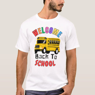 Camiseta Bienvenida De Vuelta A La Escuela - Autobús Gracio
