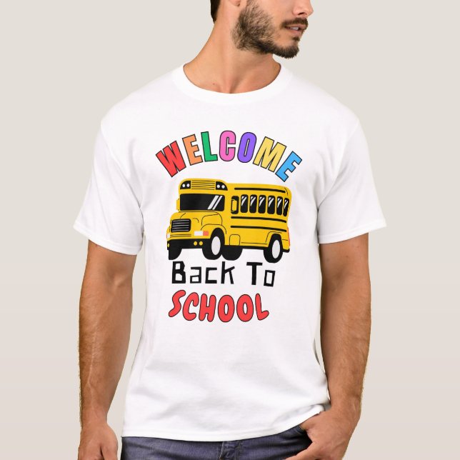 Camiseta Bienvenida De Vuelta A La Escuela - Autobús Gracio (Anverso)