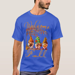 Camiseta Bienvenida Día de Acción de Gracias de otoño Tres 