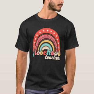 Camiseta Bienvenida el arcoiris del profesor de preescolar