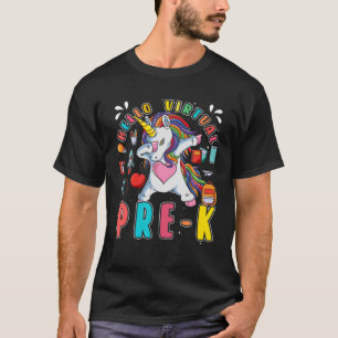 Camiseta Bienvenida El Primer Día De Virtual Pre-K De Vuelt