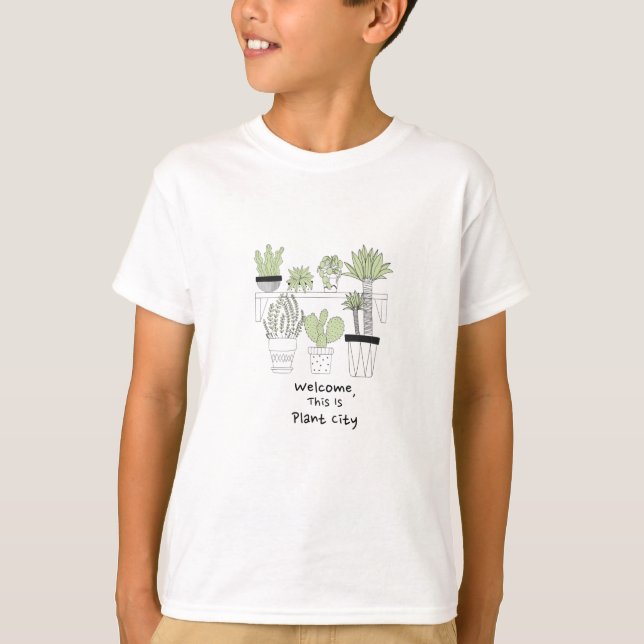 Camiseta Bienvenida, Esta Es Ciudad Planta (Anverso)