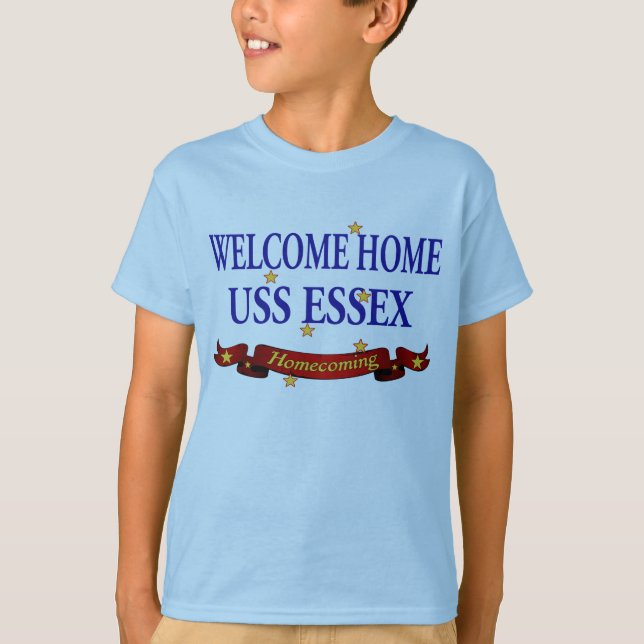 Camiseta Bienvenida Hogar USS Essex (Anverso)