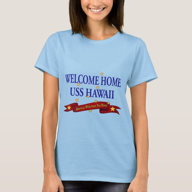 Camiseta Bienvenida Hogar USS Hawaii (Anverso)