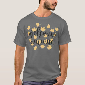 Camiseta Bienvenida Hojas amarillas de otoño