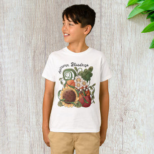 Camiseta Bienvenida otoño cosecha otoño