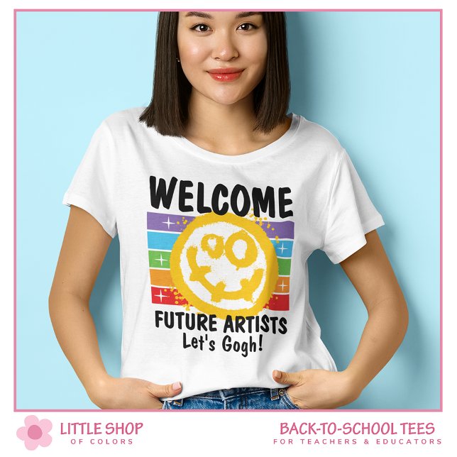 Camiseta Bienvenida Personalizada Profesora Cara Sonriente  (Subido por el creador)