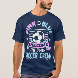 Camiseta Bienvenida rosa o azul al género de la tripulación
