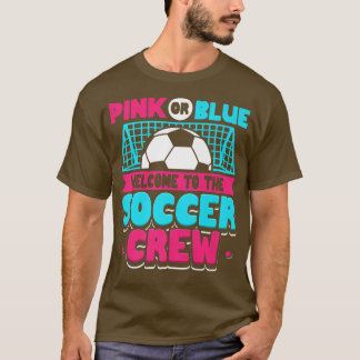 Camiseta Bienvenida rosa o azul al género de la tripulación