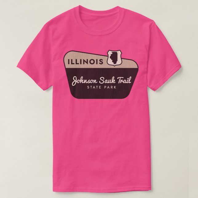 Camiseta Bienvenida Sig en el Parque Estatal Johnson Sauk T (Diseño del anverso)