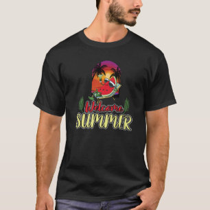 Camiseta Bienvenida Summer Watermelon Divertidas mujeres Am