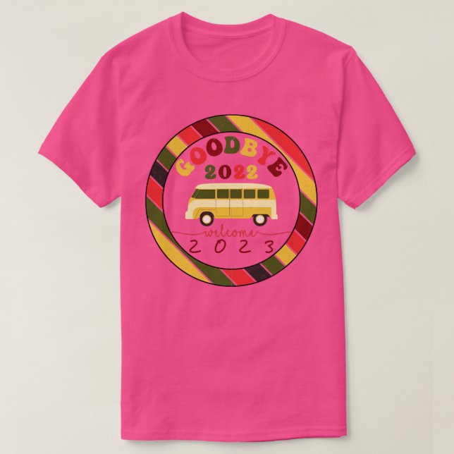 Camiseta bienvenido 2023 nuevo año adiós 2022 Bienvenida 20 (Diseño del anverso)