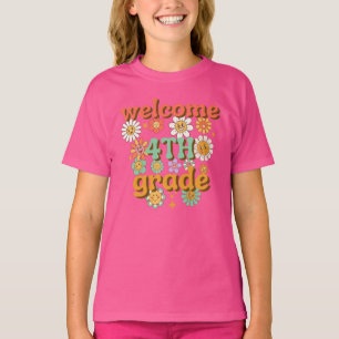 CAMISETA BIENVENIDO 4º GRADO DE VUELTA A CLASE PRIMER DÍA D