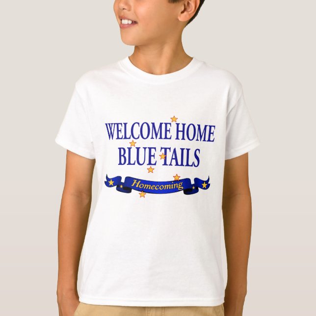 Camiseta Bienvenido a Casa Blue Tails (Anverso)