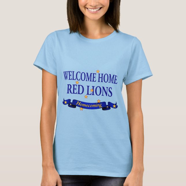 Camiseta Bienvenido a casa Leones Rojos (Anverso)