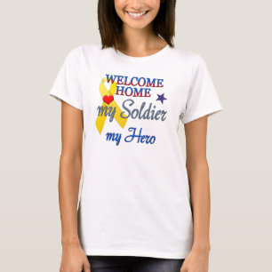 Camiseta Bienvenido a casa mi soldado mi héroe