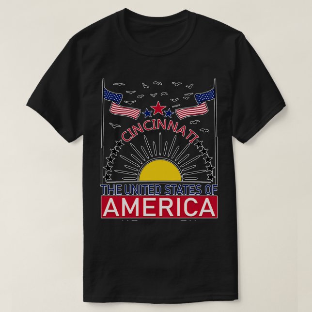 Camiseta Bienvenido a Cincinnati Bienvenido a Ohio (Diseño del anverso)