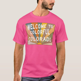 Camiseta Bienvenido a Colorado Colorido