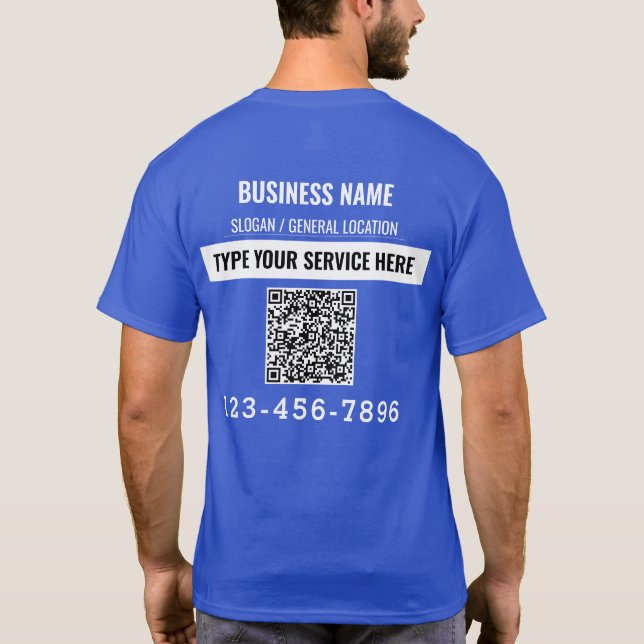 Camiseta Bienvenido/a contacto conmigo - Logotipo de negoci (Reverso)