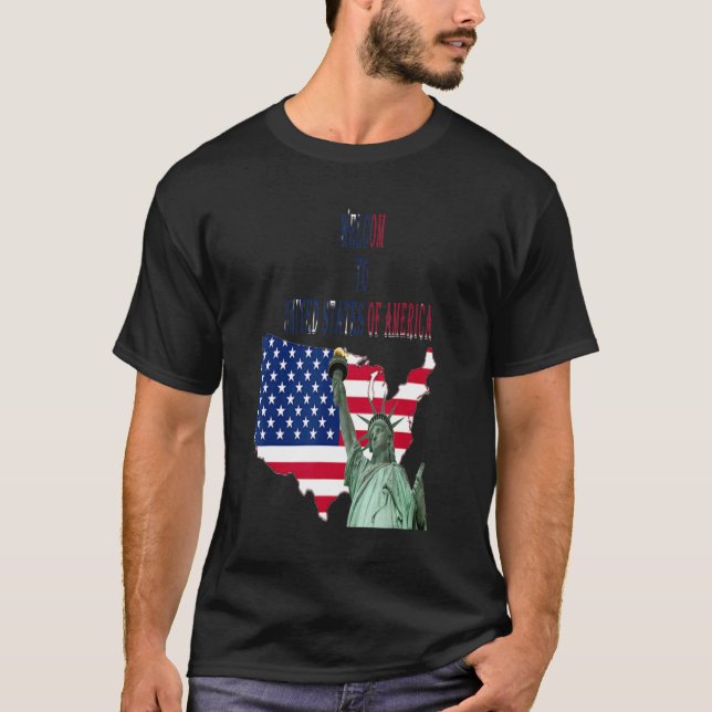 Camiseta bienvenido a EE. UU. (Anverso)