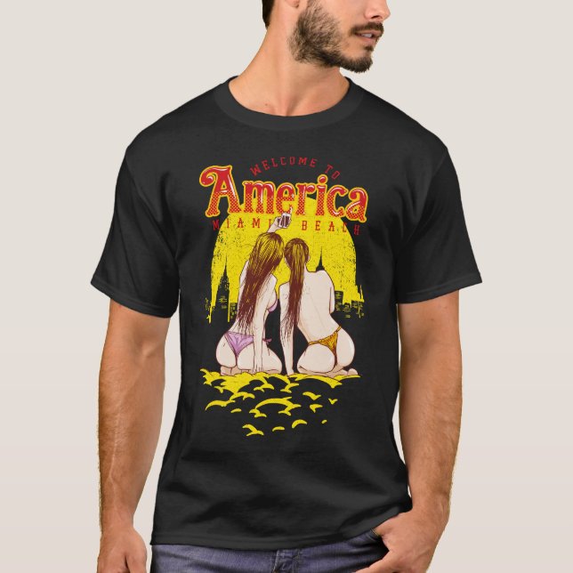 Camiseta bienvenido a Estados Unidos (Anverso)