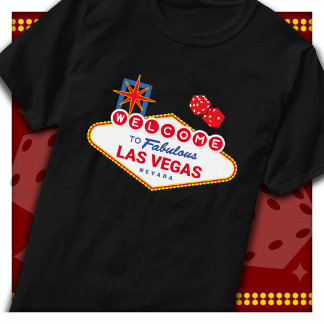Camiseta Bienvenido a Fabuloso Viaje a Las Vegas Letrero La