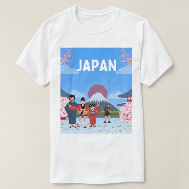 Camiseta bienvenido a Japón  (Diseño del anverso)
