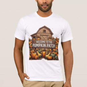 Camiseta Bienvenido a la Ilustración Otoñal Rústica del Par