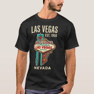 Camiseta Bienvenido a Las Vegas Vintage Roadside Americana