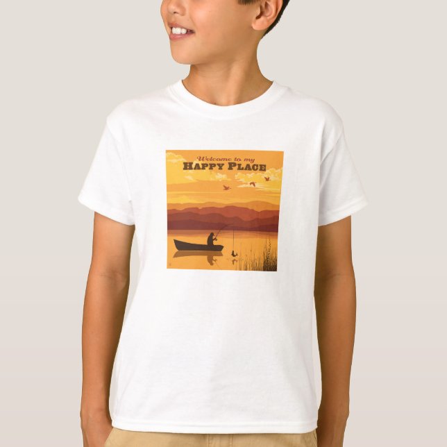 Camiseta Bienvenido A Mi Feliz Lugar (Anverso)