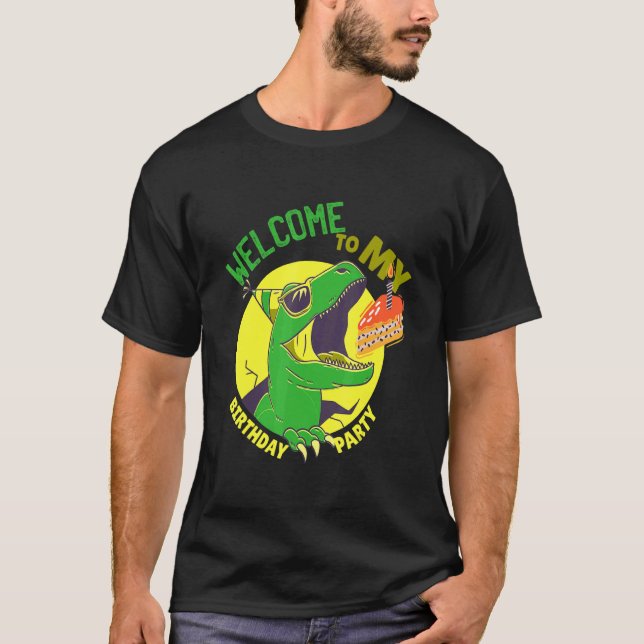 Camiseta Bienvenido A Mi Fiesta De Cumpleaños (Anverso)