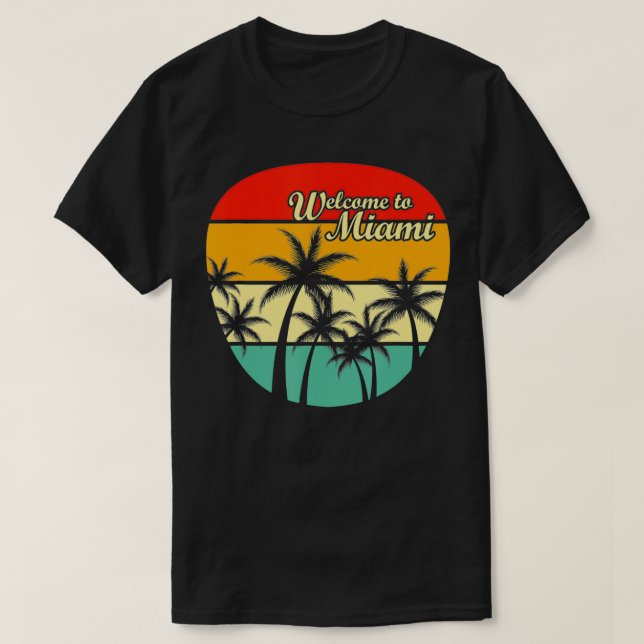 Camiseta Bienvenido a Miami (Diseño del anverso)