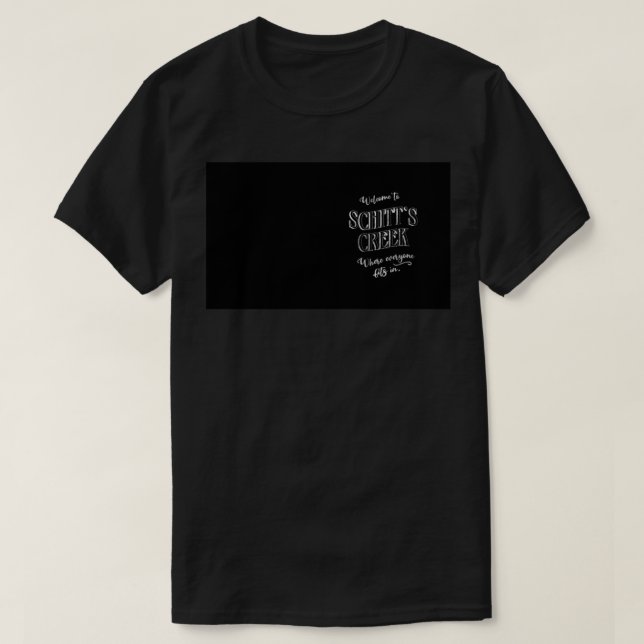 Camiseta Bienvenido a Schitt&x27;s Creek, donde todos encaj (Diseño del anverso)