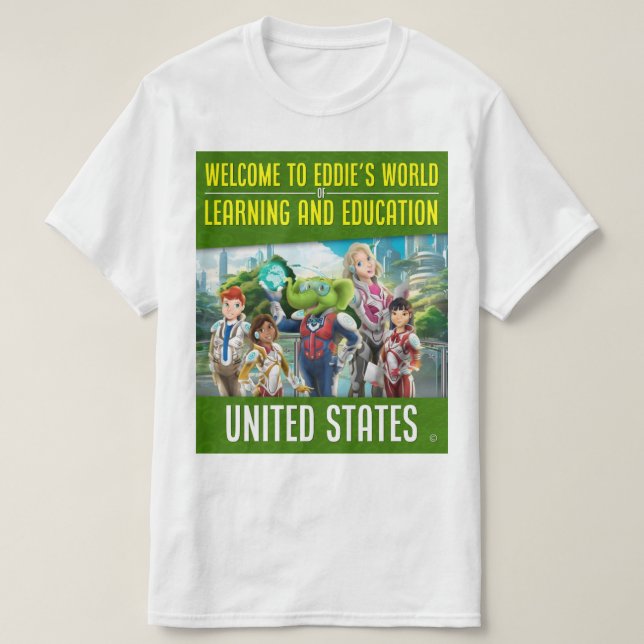 Camiseta Bienvenido al mundo del aprendizaje y la educación (Diseño del anverso)