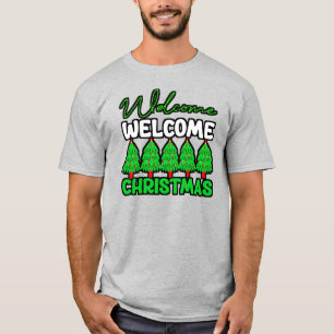 Camiseta Bienvenido árbol de Navidad Diseño navideño-85600