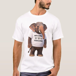 Camiseta Bienvenido Cráneo de Elefante de Tailandia
